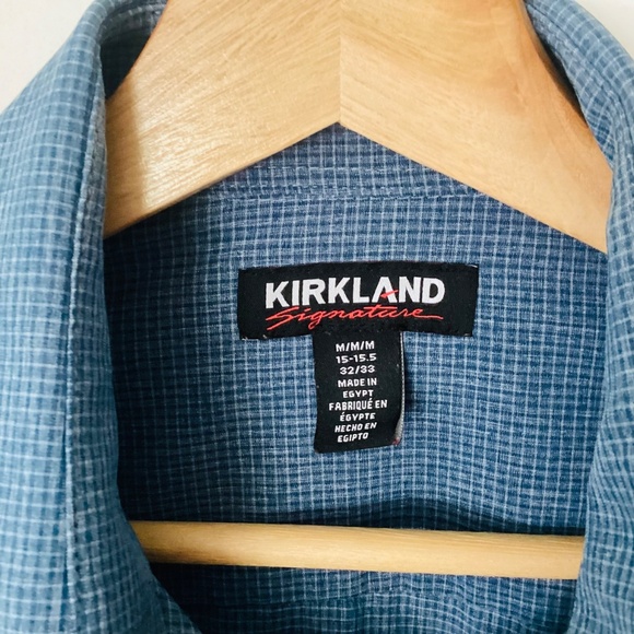 KIRKLAND SIGNATURE MENS Size M 4-WAY STRETCH SPORTSHIRT LONG SLEEVED BUTTON DOWN - Picture 6 of 11